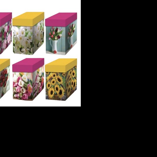 CAJA CUBO PETALOS PADI 22 45X38X4 CM JGO E.12